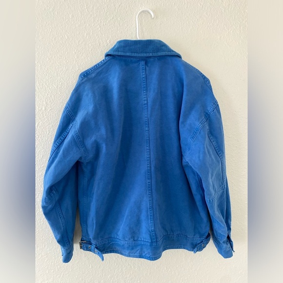 NWT BDG Light Blue Bright Dex Canvas Oversized Workwear Jacket - Picture 7 of 8